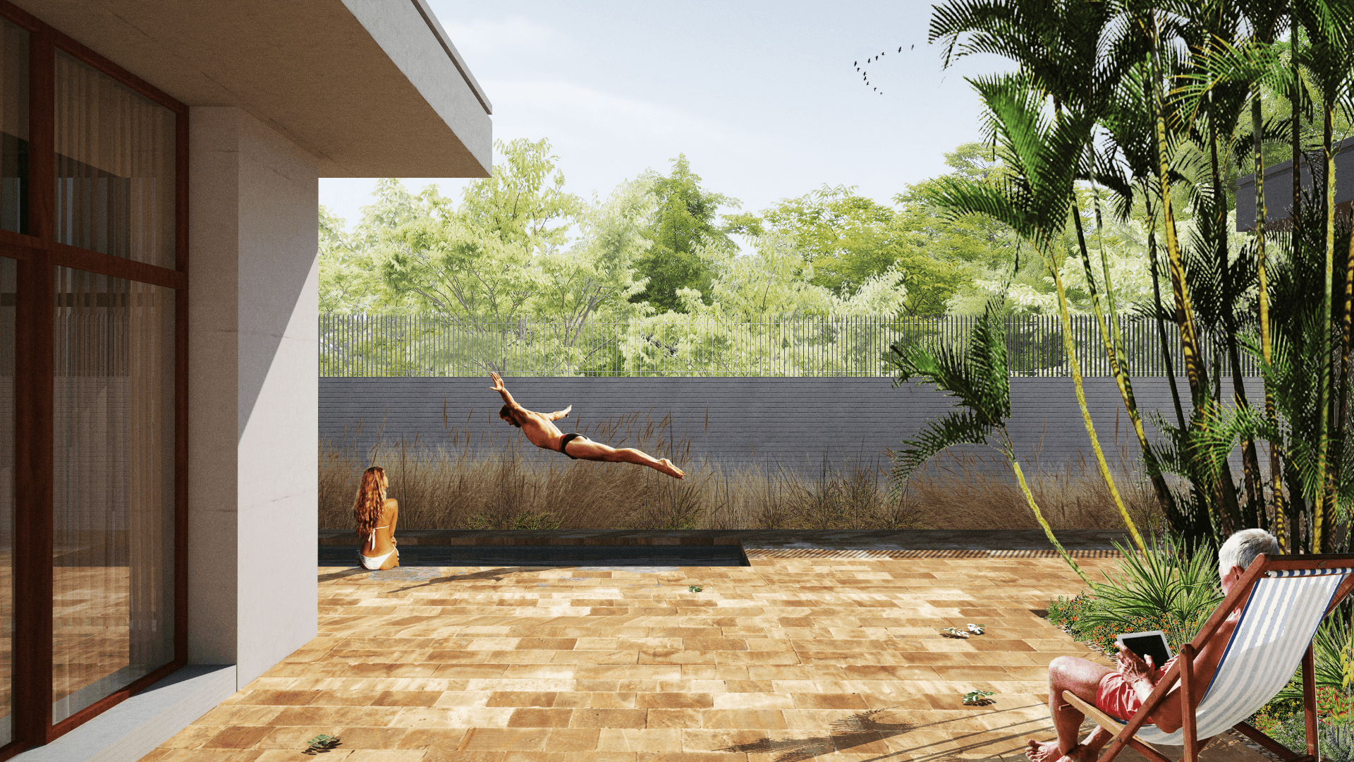 Villa avec piscine, Asuncion : isthme, architecture et urbanisme